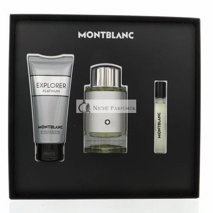 Mont Blanc Explorer Platinum 3 részes ajándékcsomag, 100ml