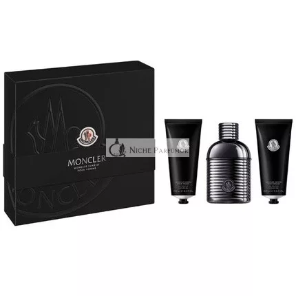 Moncler Sunrise Pour Homme - Eau De Parfum, 100 ml und Duschgel, 2 x 100 ml