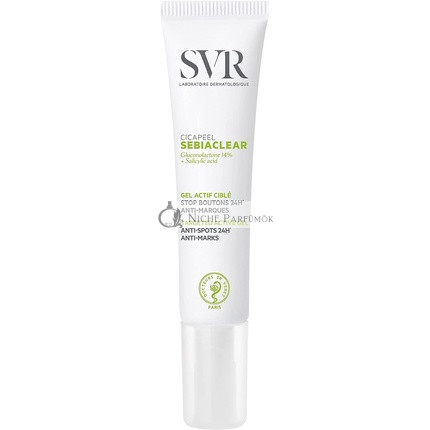 SVR Sebaclair Cicapil Zselé Pattanások és Akne Eltávolítására, 15ml