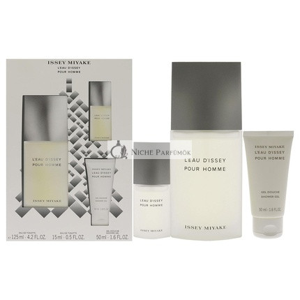 Issey Miyake L'eau d'Issey Pour Homme Herren 3-teiliges Geschenkset
