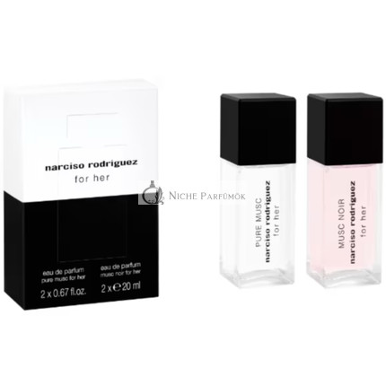 Narciso Rodriguez for her Musc Noir Eau de Parfum 20ml + Pure Musc Eau de Parfum 20ml Duftset,