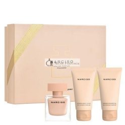   Narciso Rodriguez Poudree 3-teiliges Geschenkset EDP Spray, Lotion, Duschgel