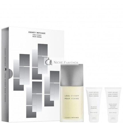 Issey Miyake Dissey Homme Eau De Toilette, Duschgel, After Shave Set, 125 ml, 50 ml, 50 ml