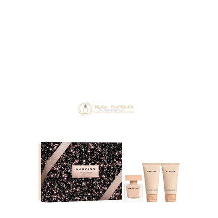 Narciso Rodriguez Narciso Poudree Ajándékcsomag - 50ml Eau De Parfum, 50ml Testápoló, 50ml Tusfürdő