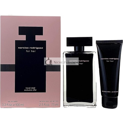 Narciso Rodriguez For Her Eau de Toilette Geschenkset, 100ml und 75ml