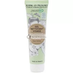   Jeanne En Provence Apfel Gesichtsreinigungsgel Bio, hergestellt in Frankreich, 150ml
