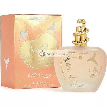 Jeanne Arthes Amore Mio Gold'n'Roses Eau de Parfum für Frauen, hergestellt in Frankreich, 100ml
