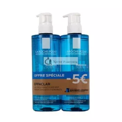   La Roche Posay Effaclar Reinigender Schaumgel Set von 2 X 400 Ml