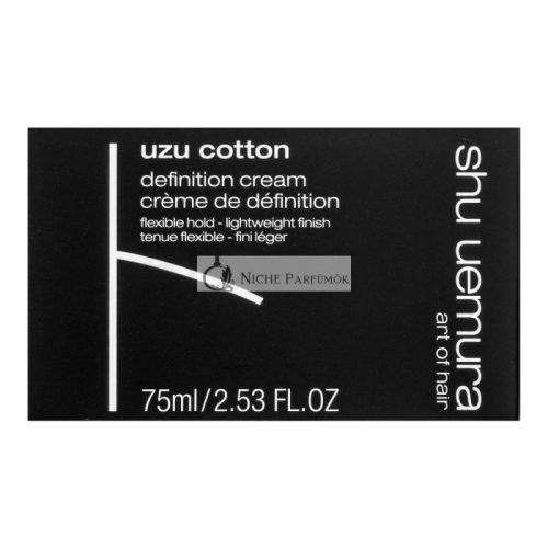 Shu Uemura Uzu Cotton Definition Cream hajformázó krém hullámos és göndör hajra 75 ml