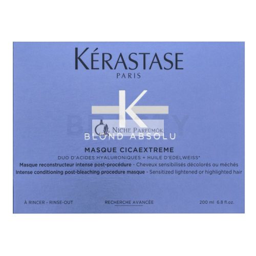 Kérastase Blond Absolu Masque Cicaextreme maszk platinaszőke és ősz hajra 200 ml