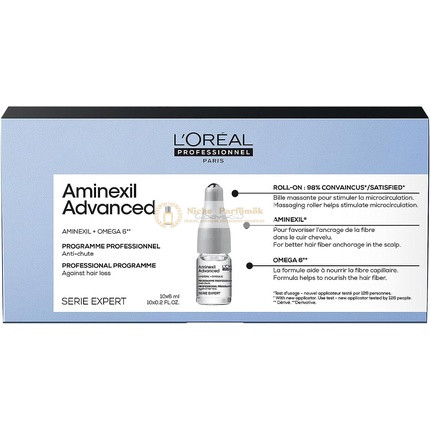 L'Oreal Professionnel Fortgeschrittene Dual-Action Kopfhaut- und Haarausfallbehandlung mit Aminexil, 10X6ml