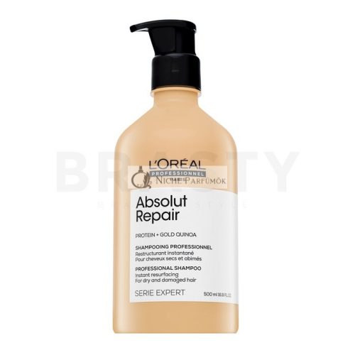 L´Oréal Professionnel Série Expert Absolut Repair Gold Quinoa + Protein Shampoo tápláló sampon nagyon sérült hajra 500 ml