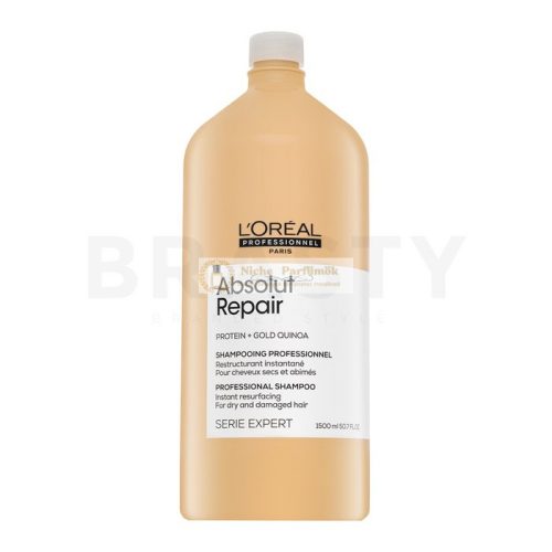 L´Oréal Professionnel Série Expert Absolut Repair Gold Quinoa + Protein Shampoo tápláló sampon nagyon sérült hajra 1500 ml