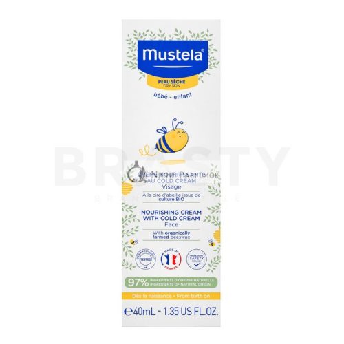 Mustela Bébé Nourishing Cream With Cold Cream hidratáló és védő fluid gyerekeknek 40 ml