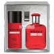 Evaflor Whisky Red Eau De Toilette Spray und Deodorant Spray Set, 100ml, 150ml