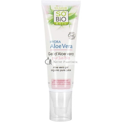 SO'BiO étic Organic Pure Juice Hypoallergén Aloe Vera Gél, 125 ml