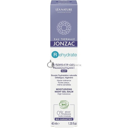 Eau Thermale Jonzac Organikus Kozmetikai Rehydrate H20 Booster Éjszakai Zselé Balzsam 40ml