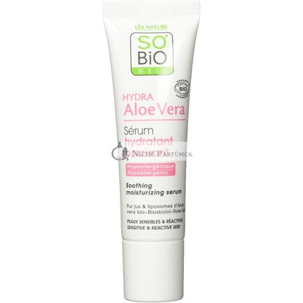 So'bio Etic feuchtigkeitsspendendes Bisabolol Aloe Serum, 30ml - Bio Schwarz Standard