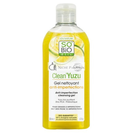 So'Bio Étic Clean'Yuzu Tisztító Gél Bőrhibákra, Organikus, 200ml