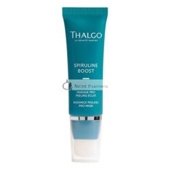   THALGO Spirulina Boost 2.0 Vitalisierende Peelingmaske mit Pinsel, inspiriert von professionellen kosmetischen Behandlungen