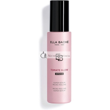 Ella Baché Tomato Glow Micro Peeling Power Serum, 30 ml - Glättendes Serum für helle Haut mit Antioxidantien, AHA-Trio und Vitamin C - Hauterneuernde Behandlung gegen Unreinheiten