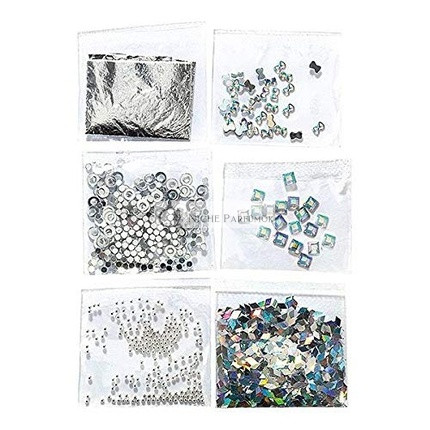 Mini Silber Nagel Kunst Set 149313