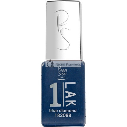 Peggy Sage One-LAK 1-Lépéses Gél Lakk Kék Gyémánt, 5ml