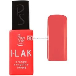   Peggy Sage I-lAK Soak Off Félsz permanens Zselés Körömlakk Vérnarancs, 11ml
