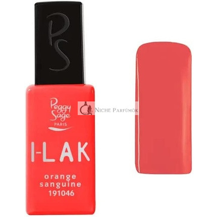 Peggy Sage I-lAK Soak Off Félsz permanens Zselés Körömlakk Vérnarancs, 11ml