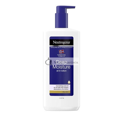 Neutrogena Olajos Mélyhidratáló Testápoló Száraz Bőrre, 400ml