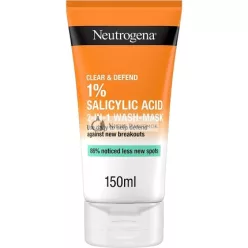   Neutrogena Clear & Defend 1% Salicylsäure 2-in-1 Waschmaske 150ml