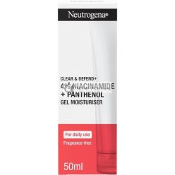   Neutrogena Clear & Defend+ Gél Hidratáló Niacinamiddal és Panthenollal