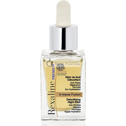 Rexaline X-treme Fusion entgiftendes Nachtelixier gegen Falten mit Hyaluronsäure, trockene Öl, feuchtigkeitsspendende und verjüngende Pflege, 30ml