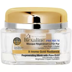   Rexaline X-treme Gold Radiance 24 Karat Gold Maske mit Hyaluronsäure, 50ml