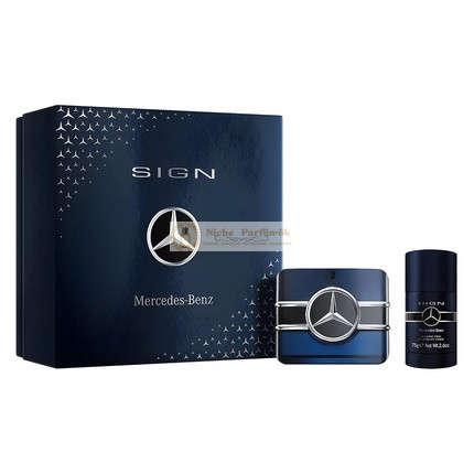 Mercedes-Benz Sign Duft Geschenkset für Männer, 100 ml Eau De Parfum Spray und 75 g Körper-Deodorant