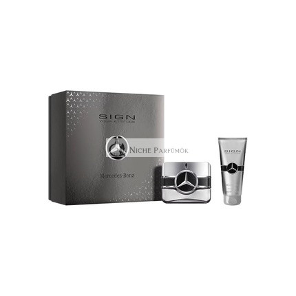 Mercedes-Benz Sign Your Attitude Férfi 2 Részes Ajándékcsomag, 100ml EDP Spray, 80ml Tusfürdő