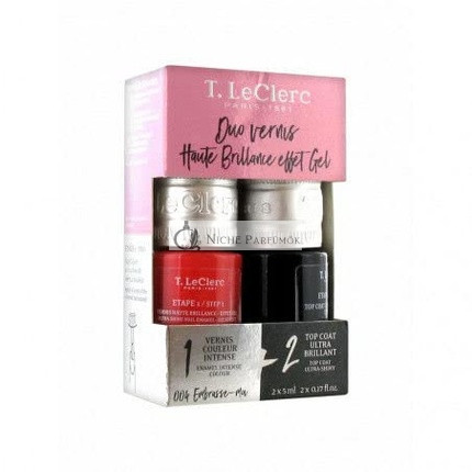 T.Leclerc Duo Hochglanz Nagellack Gel 004 Embrasse-Moi, 2 x 5ml
