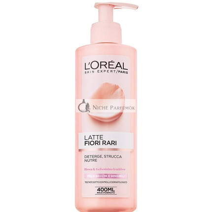 L'Oreal Fiori Rari Tej Sminklemosó Tápláló Tisztító Száraz Bőrre, 400ml