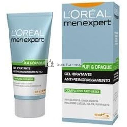Men Expert Pur & Opaque Anti-Shine Anti-Re-Greasing Hidratáló Gél Férfiaknak, 50ml