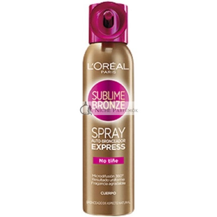L'Oreal Sublime Bronze Öntapadó Bronz Spray Testre - Közepes