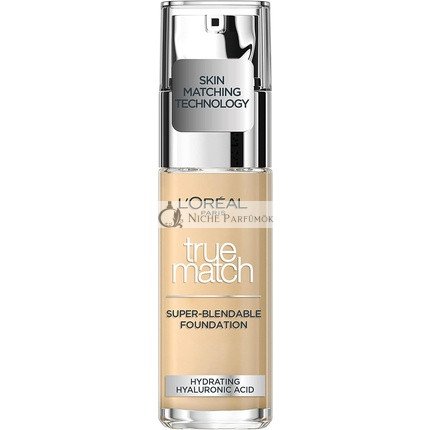 L´Oréal Paris True Match Super-Blendable Foundation Flüssiges Make Up für Einigung des farbigen Hauttones 1D/1W Golden Ivory 30 ml