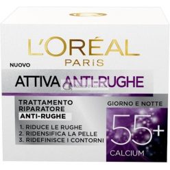 L'Oreal Paris Active Anti-Wrinkle 55+ arckrém, 50ml