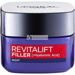   L'Oreal Revitalift Filler Hyaluronic Acid Anti-Aging Éjszakai Krém, 50ml