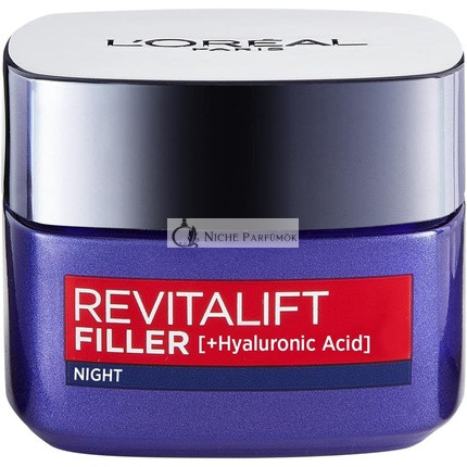 L'Oreal Revitalift Filler Hyaluronic Acid Anti-Aging Éjszakai Krém, 50ml