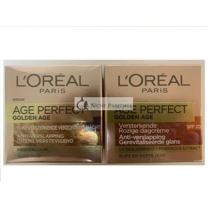 L'Oreal Golden Age Perfect Nappali és Éjszakai Krém 2x50ml - Csomag 2