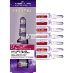   L'Oréal Paris Hyaluronsav Ampullák Revitalift Filler Anti-Aging Arckezelés 7 napos kezelés 7x1.3ml