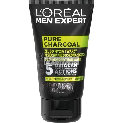 L´Oréal Paris Men Expert Pure Charcoal Anti-Imperfection Wash Reinigungsgel für Männer 100 ml