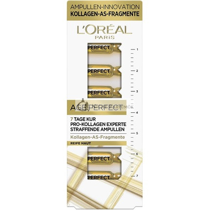 L'Oréal Paris Straffende Ampullen 7-Tage Behandlung für reife Haut mit Kollagen AS Fragmenten