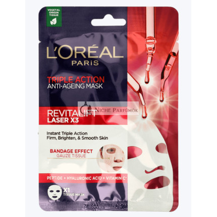 L'Oréal Revitalift Lézer Háromhatású Ránctalanító Maszk, 28g