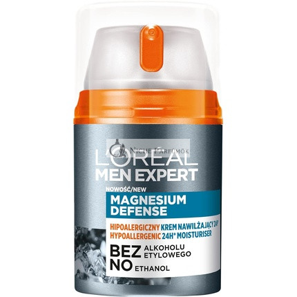 L'Oréal Paris Men Expert Magnézium Védelem Hipoallergén Hidratáló, 50 ml